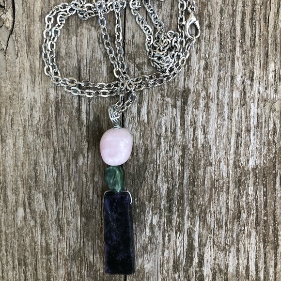 Charoite necklace for soul healing and growth - Picture 2 of 3